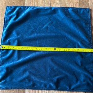 20 X 20” Blue Satin Velvet Pillow Cover